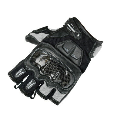 Protection Half-Finger Gloves M size Silver