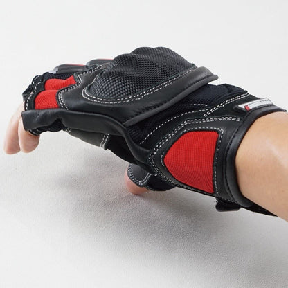 プロテクションハーフフィンガーグローブ ブラック