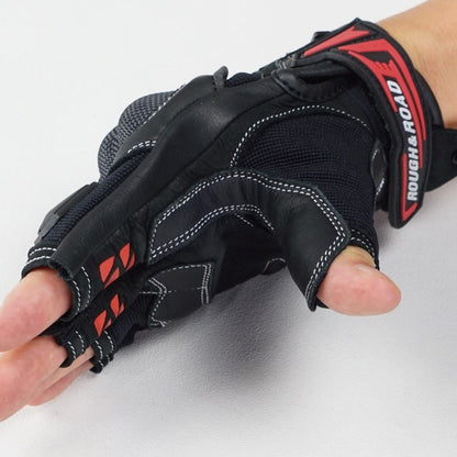 プロテクションハーフフィンガーグローブ レッド