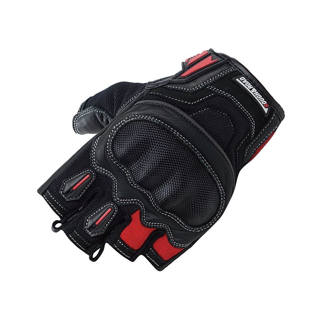 プロテクションハーフフィンガーグローブ レッド