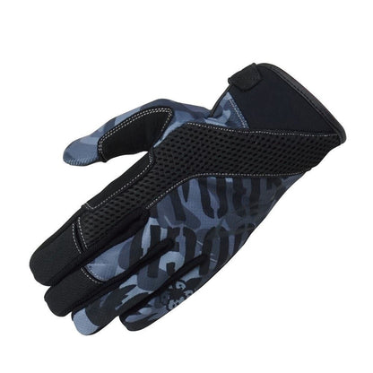 ライディングメッシュグローブ ブラックカモ