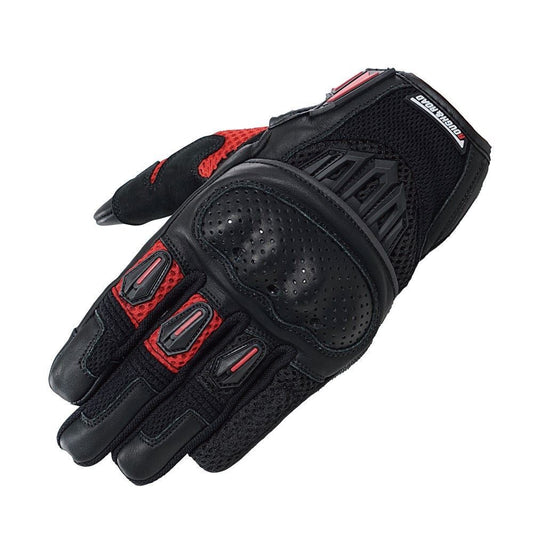 プロテクションエアスルーグローブ ブラック/レッド