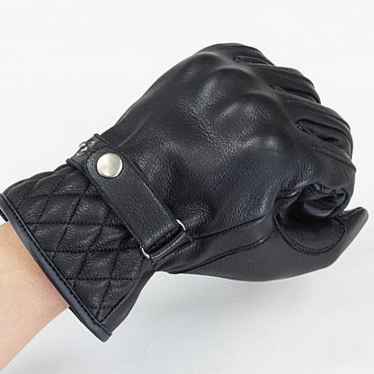 コンフォートナックルレザーグローブDS ブラック