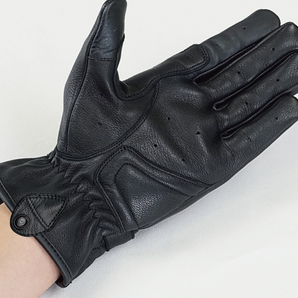 コンフォートナックルレザーグローブDS ブラック