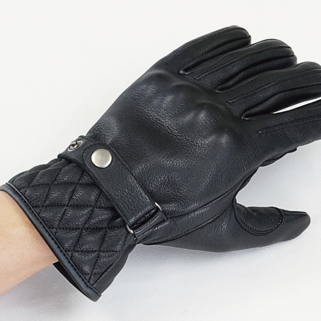 コンフォートナックルレザーグローブDS ブラック