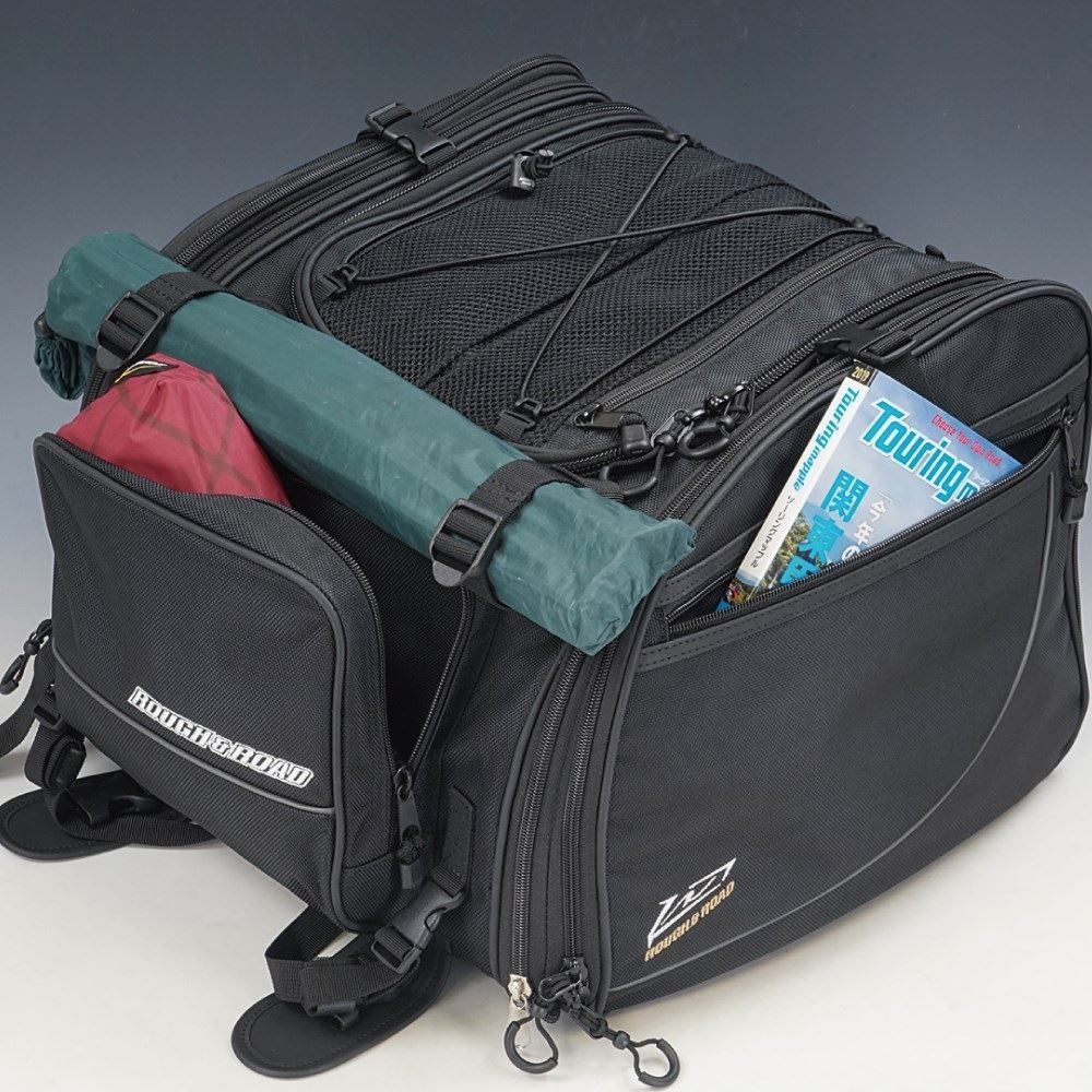 ラフリアバッグ ブラック 41～53L