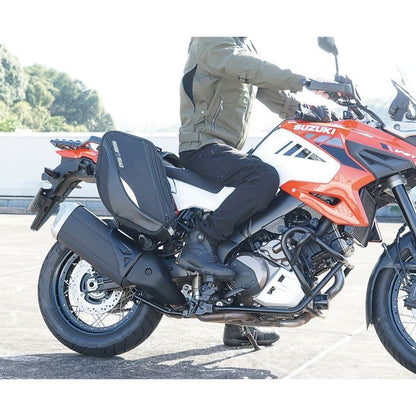 Variable Tail Fin Side Bag Black 28-47L