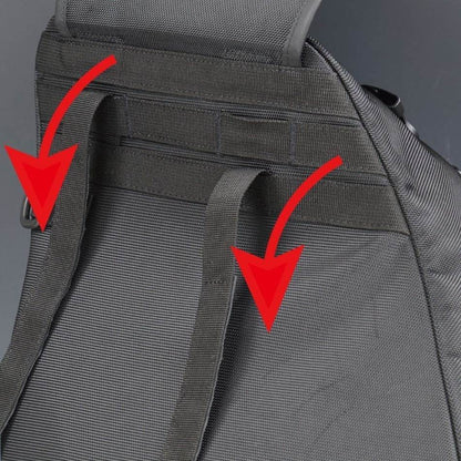 Variable Tail Fin Side Bag Black 28-47L