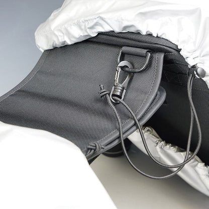 Variable Tail Fin Side Bag Black 28-47L