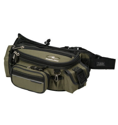 F-ラフウエストバッグ ブラック/ライム