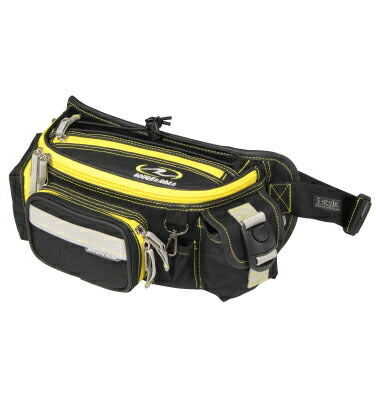 F-ラフウエストバッグ ブラック/イエロー