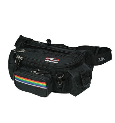 F-ラフウエストバッグ レインボー