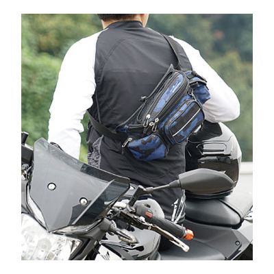F-ラフウエストバッグSP ネイビーカモ