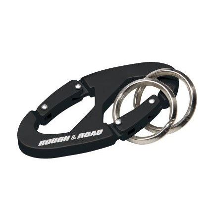 オーバルカラビナ ブラック 横6.7×縦3.2cm