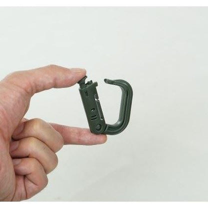 グリムロックカラビナ オリーブ 38×55×11mm 4個入り