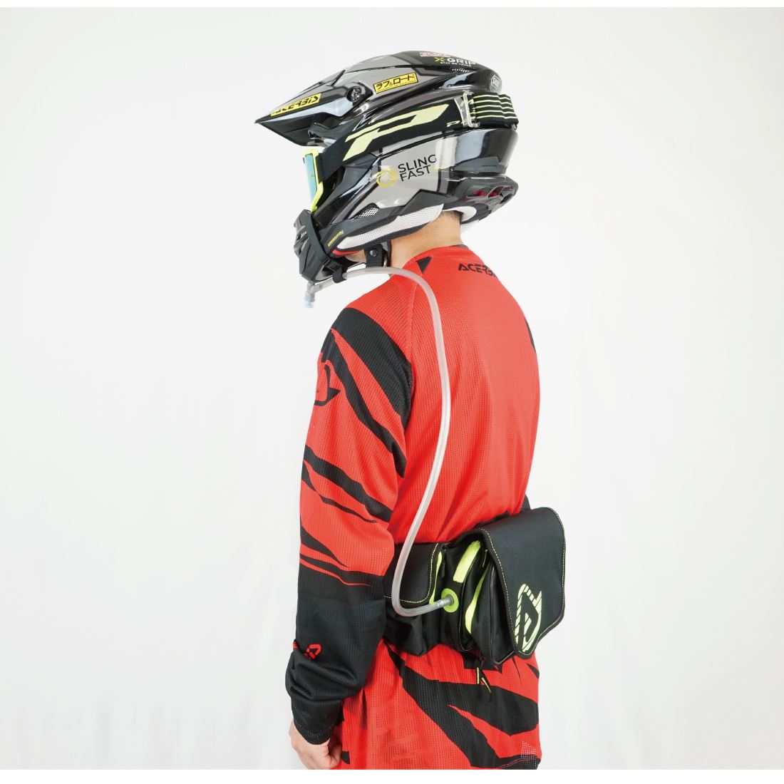 ハイドレーションチューブベルト ブラック 1本