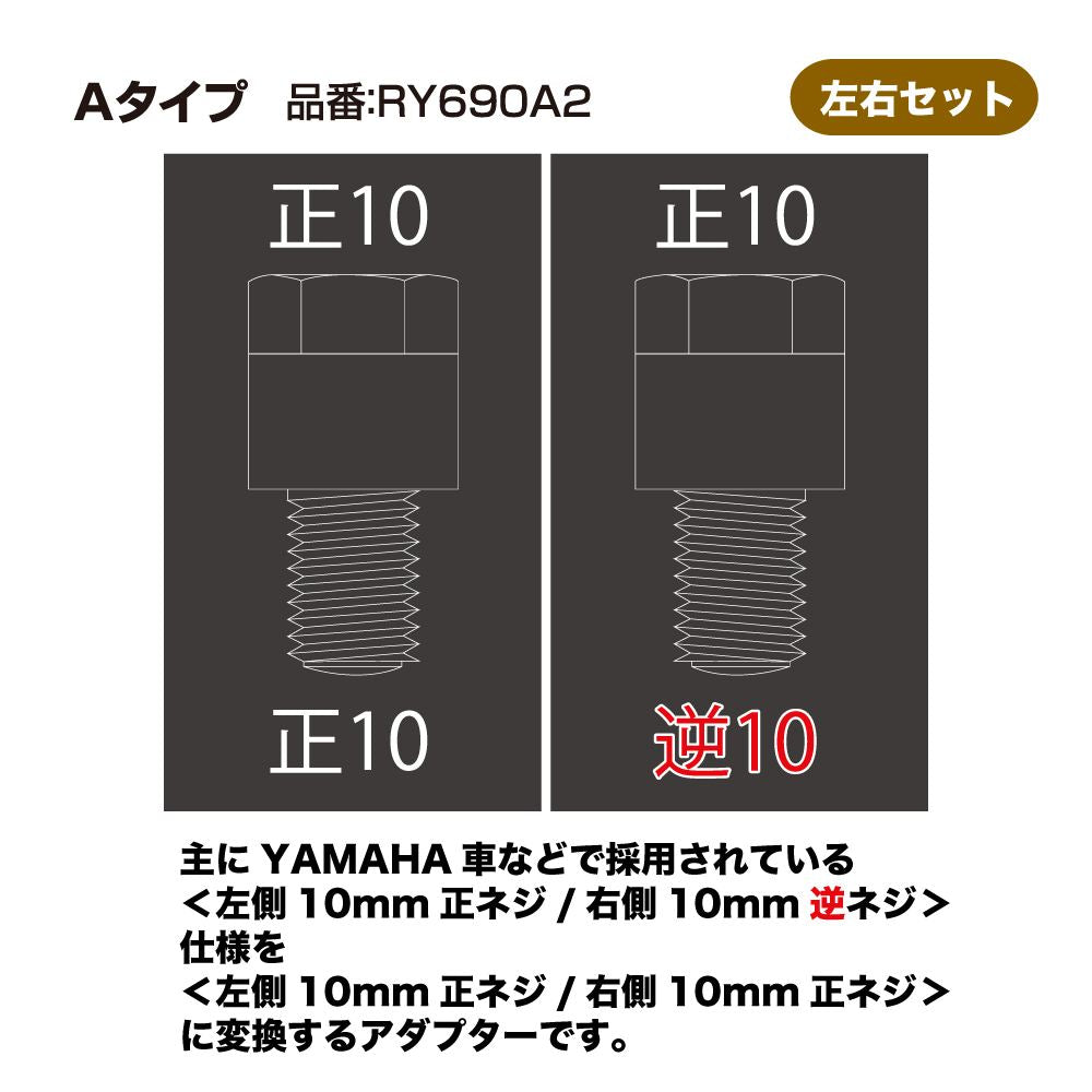 RALLY690 Adapter (A) for YAMAHA (2 pcs)
