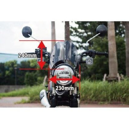 ラリー790 メーターバイザー クリア H240×W230mm モンキー125 ダックス125