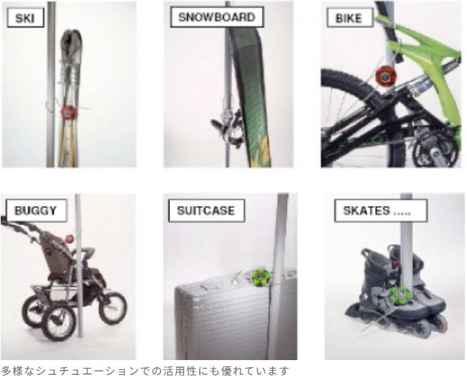 リトラクタブルワイヤーロック クリアブルー