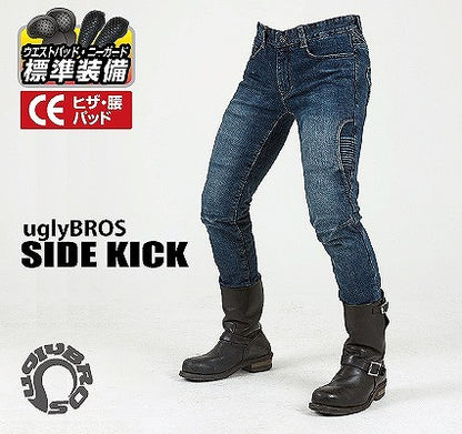 Moto Pants SIDE KICK Blue 30 inch UGLYBROS