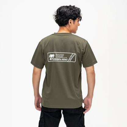 ラフ パームツリー ドライTシャツ アーミーグリーン