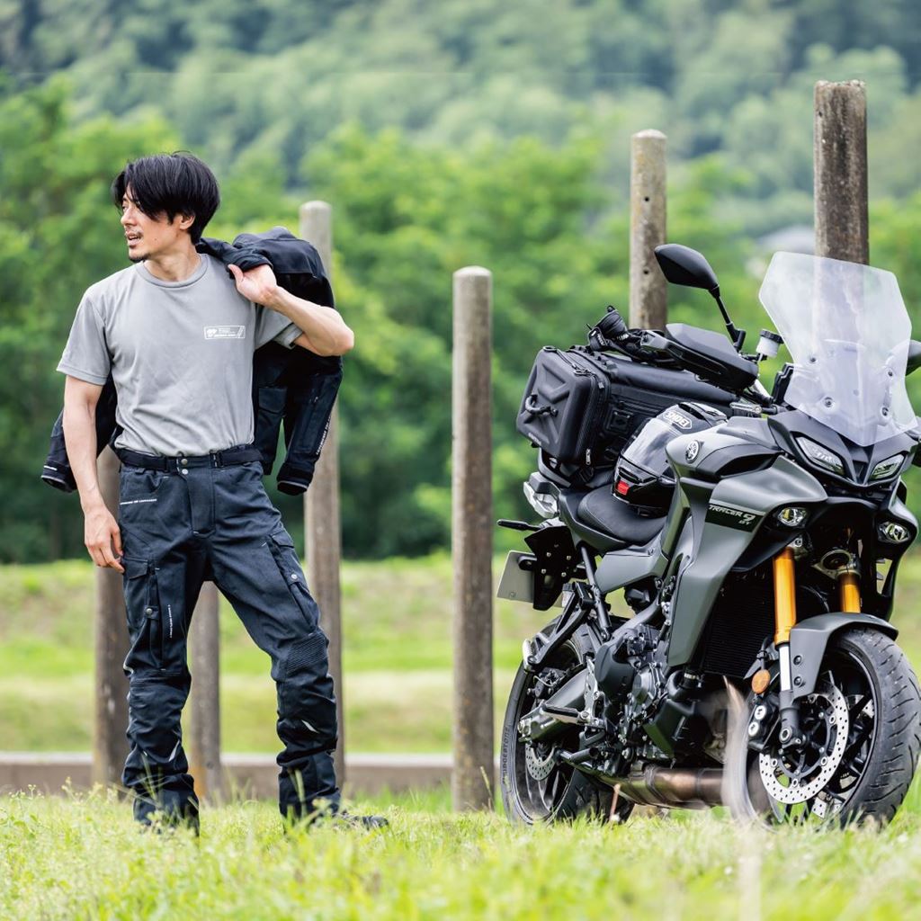 ラフ パームツリー ドライTシャツ グレー