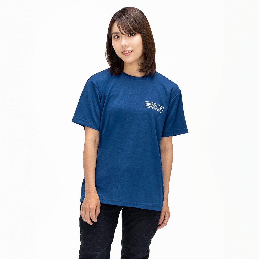 ラフ パームツリー ドライTシャツ インディゴ