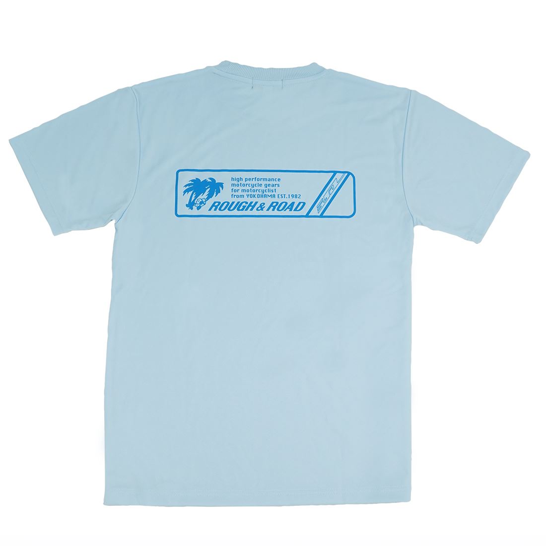 ラフ パームツリー ドライTシャツ ライトブルー