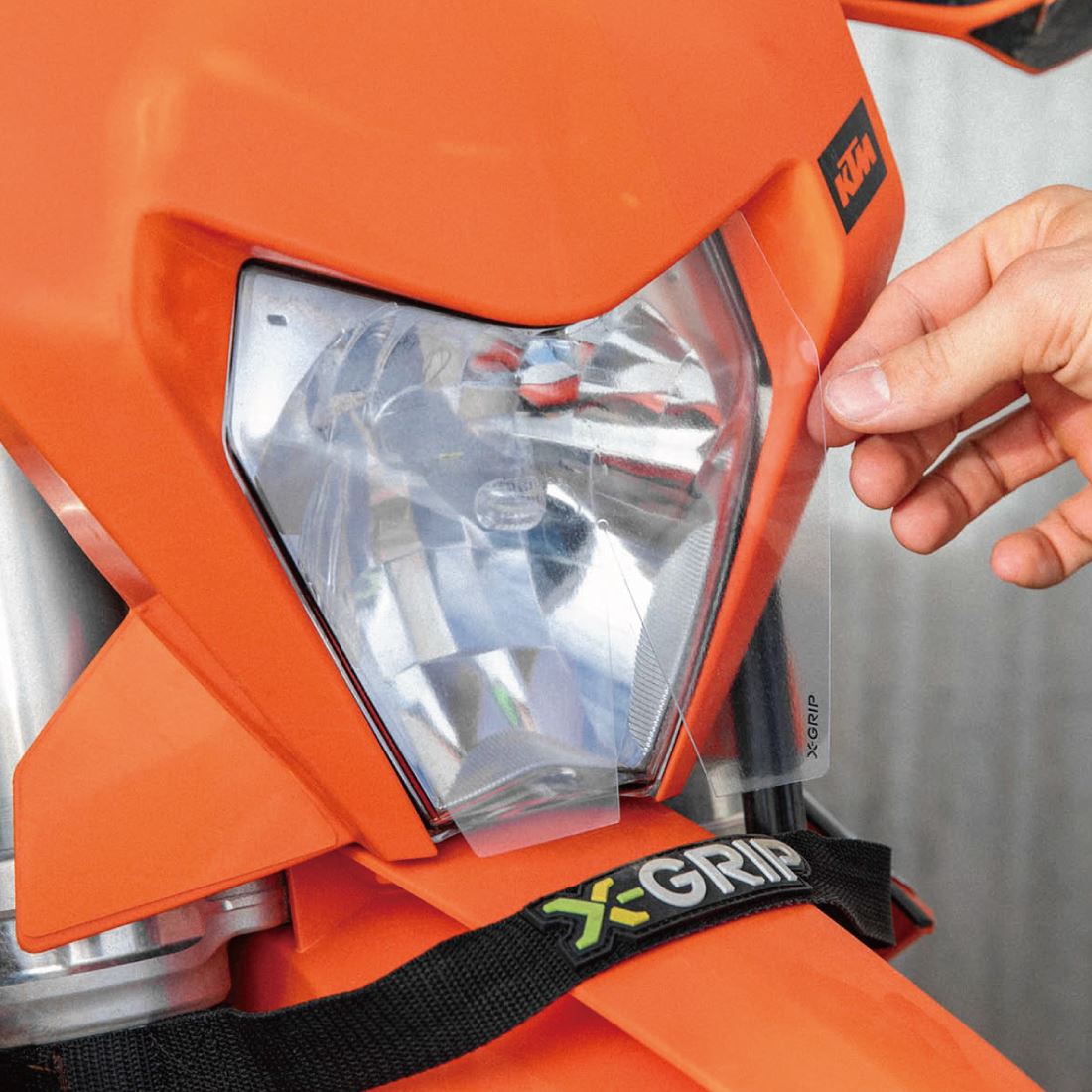 ヘッドライトプロテクションフィルム 1枚 EXCTBI150/250/300 EXC-F250/350/450/500