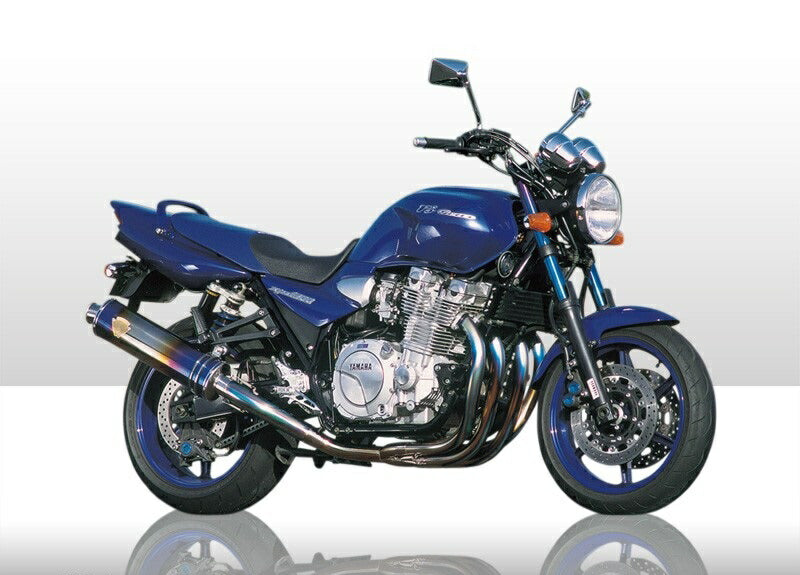 WYVERN Twin Exhaust Titanium Drag Blue Silencer XJR1200/XJR1300