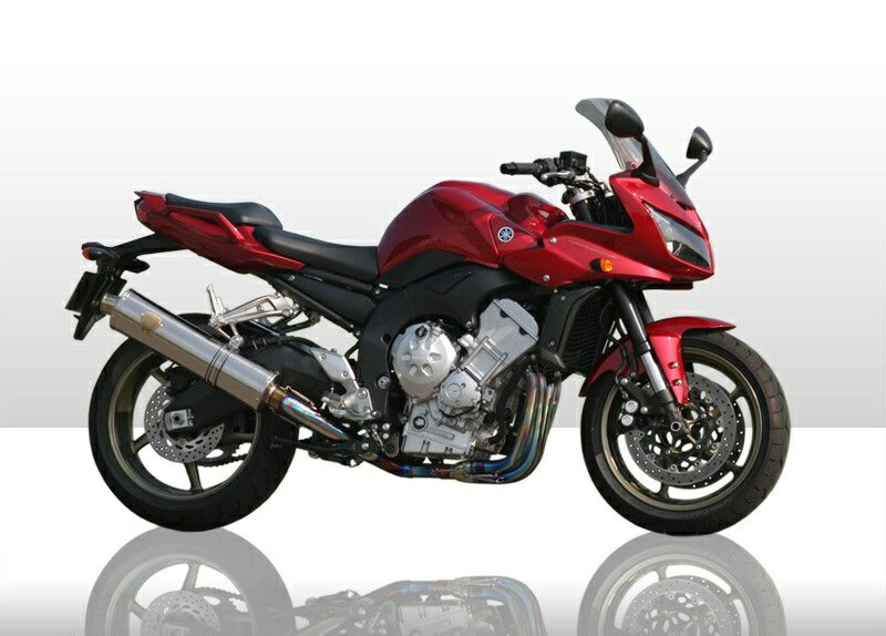 Wyvern Single Type Exhaust Titanium Oval Silencer FZ-1/FZ-1 Fazer