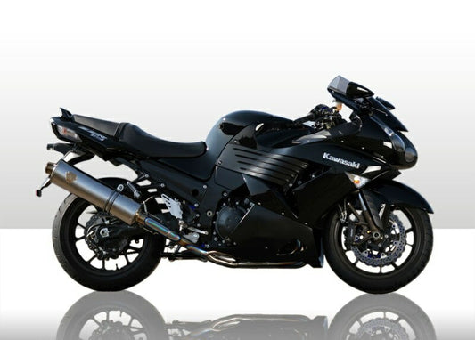 Wyvern Single Type Exhaust System Titanium Oval Silencer ZZR1400/ZX-14