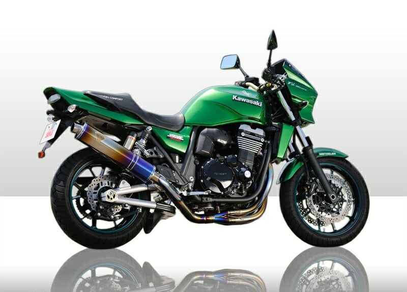 ワイバン シングルタイプマフラー チタンドラッグブルーサイレンサー ZRX1200ダエグ
