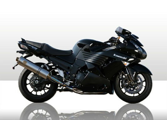 Wyvern Single Type Exhaust Titanium Oval Silencer ZZR1400