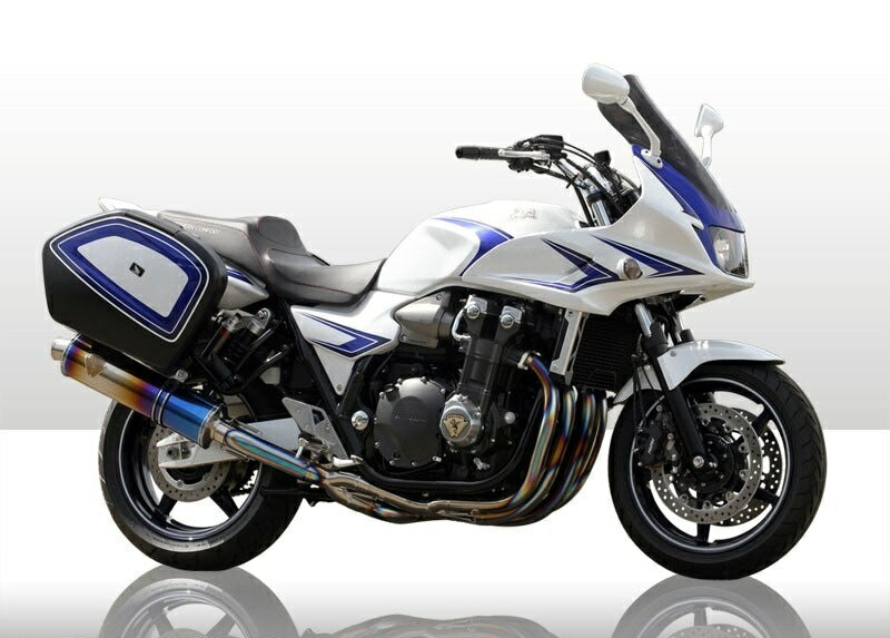 ワイバン シングルタイプマフラー チタンオーバルドラッグブルーサイレンサー CB1300ST