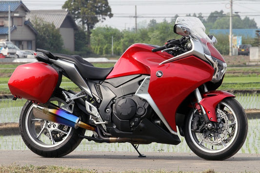 Wyvern Slip-On Exhaust System, Titanium Drag Blue Silencer, VFR1200F