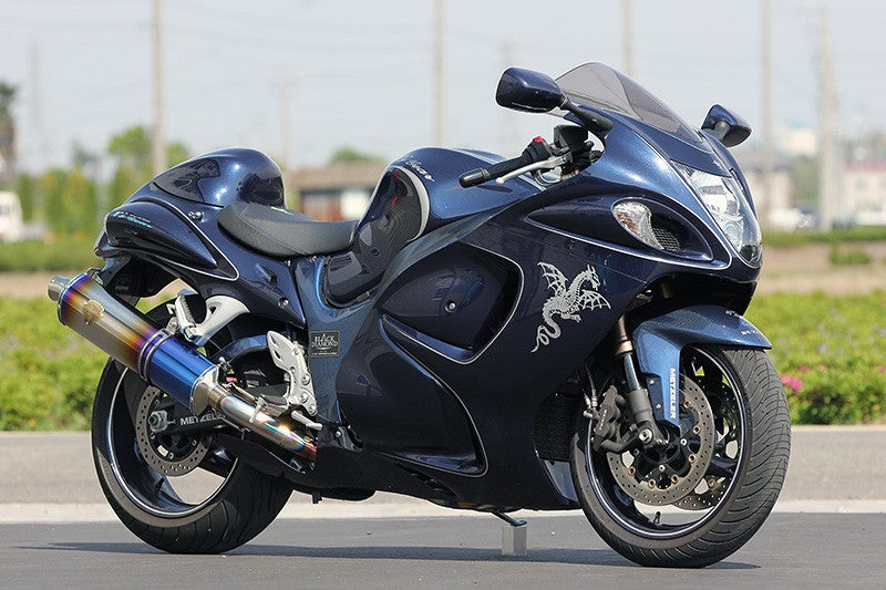 Wyvern Slip-On Titanium Cross-Oval Silencer for GSX1300R Hayabusa
