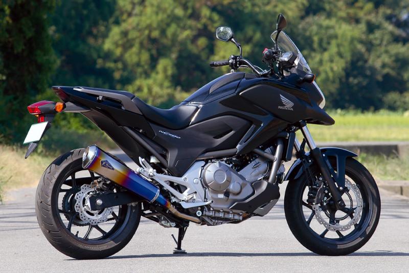 ワイバン リアルスペック スリップオンマフラー チタンドラッグブルーサイレンサー NC700X/S NC750X/S/インテグラ
