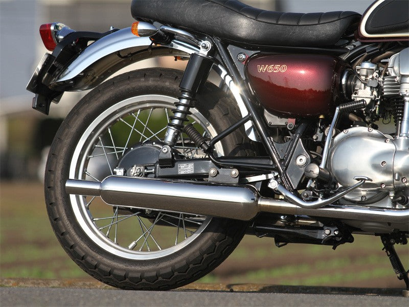 Wyvern Classic Twin Exhaust System, Traditional Type, Left Silencer for W650