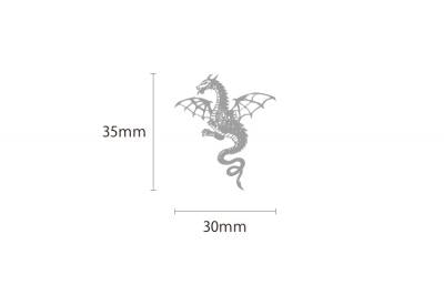 Wyvern Mini Sticker, left-facing (for left side)