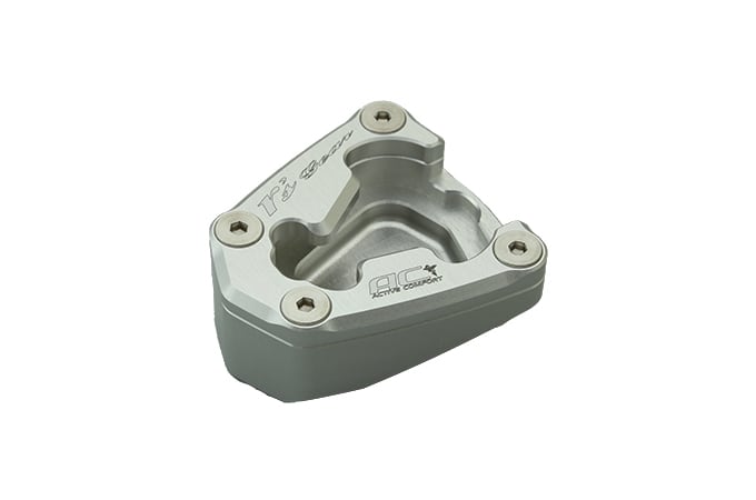 スタンドハイトブラケット シルバー S1000XR サイドスタンド 高さ調節 めり込み防止