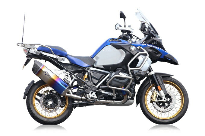 リアルスペック マフラー シングル チタンドラッグブルー R1250GS/GS-ADV 軽量 サイレンサー
