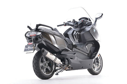 Real Spec Slip-On Exhaust Titanium Polish C650GT Lightweight Silencer