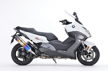 Real Spec Slip-on Muffler Titanium Drag Blue C650 Sport Lightweight Silencer