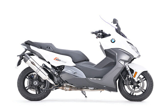 リアルスペック スリップオン マフラー チタンポリッシュ C650スポーツ 軽量 サイレンサー