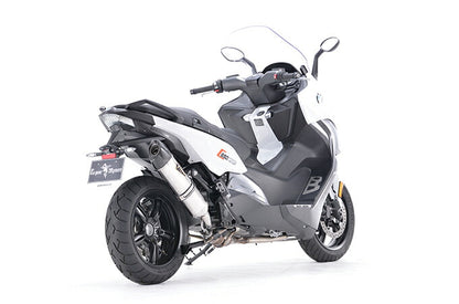 リアルスペック スリップオン マフラー チタンポリッシュ C650スポーツ 軽量 サイレンサー