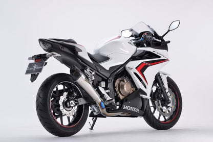 リアルスペック マフラー シングル/タイプR チタンポリッシュ CBR400R 軽量 サイレンサー