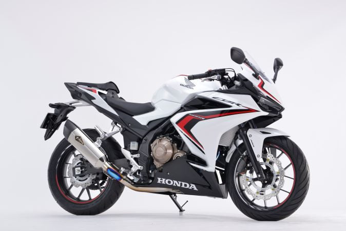 リアルスペック マフラー シングル/タイプS チタンポリッシュ CBR400R 軽量 サイレンサー