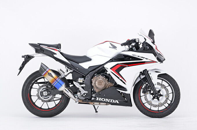 リアルスペック スリップオン マフラー タイプS チタンドラッグブルー CBR400R 400X 軽量 サイレンサー