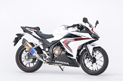 リアルスペック スリップオン マフラー タイプS チタンドラッグブルー CBR400R 400X 軽量 サイレンサー